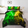 thumbnail image 2 of Erosebridal Ensembles de Literie Gaming Lightsaber Simple avec Couette, Insert de Couette Néon Lightning, Décor Mode Moderne, Réversible, 2 of 8