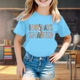 thumbnail image 2 of Pyjamas pour Filles Taille 12 Shorts Camisole pour Tout-Petits Mode Décontractée Imprimé Col Rond Manches Courtes T-Shirt Haut, 2 of 4