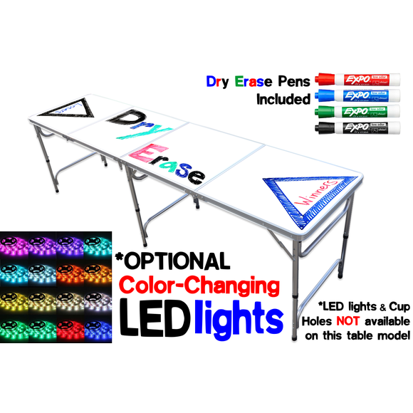 PartyPongTables.com 8-Foot Beer Pong Table - Dry Erase Edition