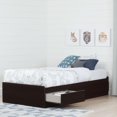thumbnail image 4 of South Shore Step One Twin/Double Chocolate Brown Bed Storage, 4 of 9