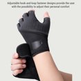 thumbnail image 4 of Breathable Fingerless Workout Gloves with Full Palm Protection for Weightlifting, 4 of 8