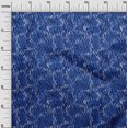 thumbnail image 3 of oneOone Georgette Viscose Medium Blue Fabric Abstract Sewing Craft Projects Fabric Prints By Yard 42 Inch Wide, 3 of 4