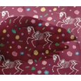 thumbnail image 4 of oneOone Viscose Chiffon Maroon Fabric Skull Craft Projects Decor Fabric Printed By The Yard 42 Inch Wide, 4 of 4