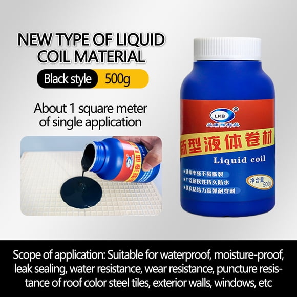 Vaidha Four Colors And Multiple Types Of Roof Coatings, Liquid Coiled Materials, High Polymer Asphalt And Leak Blocking Coatings For Roof Walls 500ml