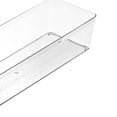 thumbnail image 3 of Drawer Storage Divid Box Transparent Plastic Tray, Stackable Storage Organizer for Bedroom Bathroom Office Use, 3 of 5