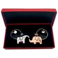 thumbnail image 1 of Cadeaux de la Saint-Valentin, Cadeaux de Noël pour Mari 2 Pcs Cadeau de la Saint-Valentin Cadeau de Noël Porte-Clés Rond en Acier Inoxydable Cadeaux de la Saint-Valentin pour Lui, Cadeaux de la Saint-Valentin pour Lui, 1 of 3