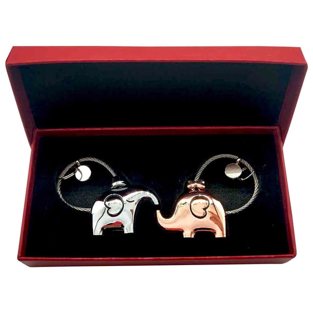 Cadeaux de la Saint-Valentin, Cadeaux de Noël pour Mari 2 Pcs Cadeau de la Saint-Valentin Cadeau de Noël Porte-Clés Rond en Acier Inoxydable Cadeaux de la Saint-Valentin pour Lui, Cadeaux de la Saint-Valentin pour Lui