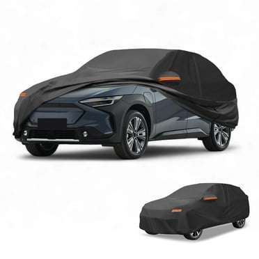 Car Cover Waterproof All Weather Automotive Outdoor Anti-UV Sun Rain Protection Full Exterior Cover with Reflective Strips Black for Subaru Solterra