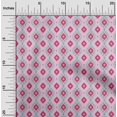 thumbnail image 1 of oneOone Cotton Poplin Fabric Diamond & Swirl Ikat Decor Fabric Printed BTY 56 Inch Wide, 1 of 4