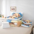thumbnail image 4 of Lop-Eared Rabbit Bed in a Bag Queen Comforter Set 7 Piece,Red Rose Bedding Sets Romantic Flowers Bed Set,Cute Wild Animal Sheet Set with Comforter, 4 of 6