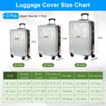 thumbnail image 2 of Unique Bargains 3Pcs Luggage Covers, 20 24 28 Inch Waterproof PVC Suitcase Cover Protectors, Silver-grey, 2 of 6