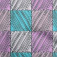 thumbnail image 1 of oneOone Polyester Spandex Turquoise Blue Fabric Stripes Sewing Material Print Fabric By The Yard 56 Inch Wide, 1 of 4
