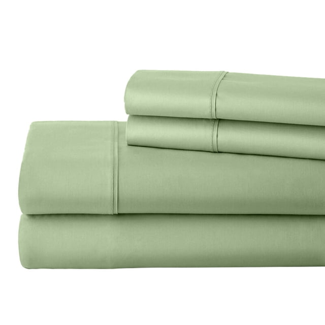 Real 1000 Thread Count RV Short Queen Size Sheets 100% Egyptian Cotton 4 PC Sheet Set, Luxurious Bedsheet Sets Soft Silky Sateen Weave, Breathable, Fits Upto 28 Inch EXTRA DEEP POCKET - Sage