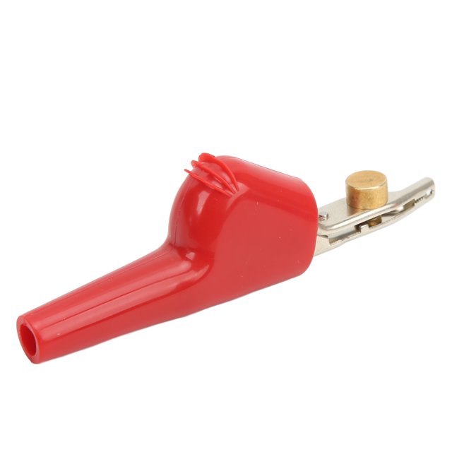 Electrical Clips, 25mm Opening Non Damage Telecommunication Test Clamp Portable Cupronickel Safe For Car Battery Red