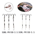 thumbnail image 3 of 3 Pcs Brochet Perche Achigan Prédateur Leurre Pêche Dards Hameçons Triples Acier Inoxydable, 3 of 4