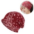 thumbnail image 3 of Chapeau Casquette Foulard Rétro Turban Doux Turban Couvre-Chef Cache-Cou pour Adultes, 3 of 10