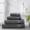 thumbnail image 1 of Ensemble de 6 serviettes de bain unies hometrends, charbon, 1 of 5