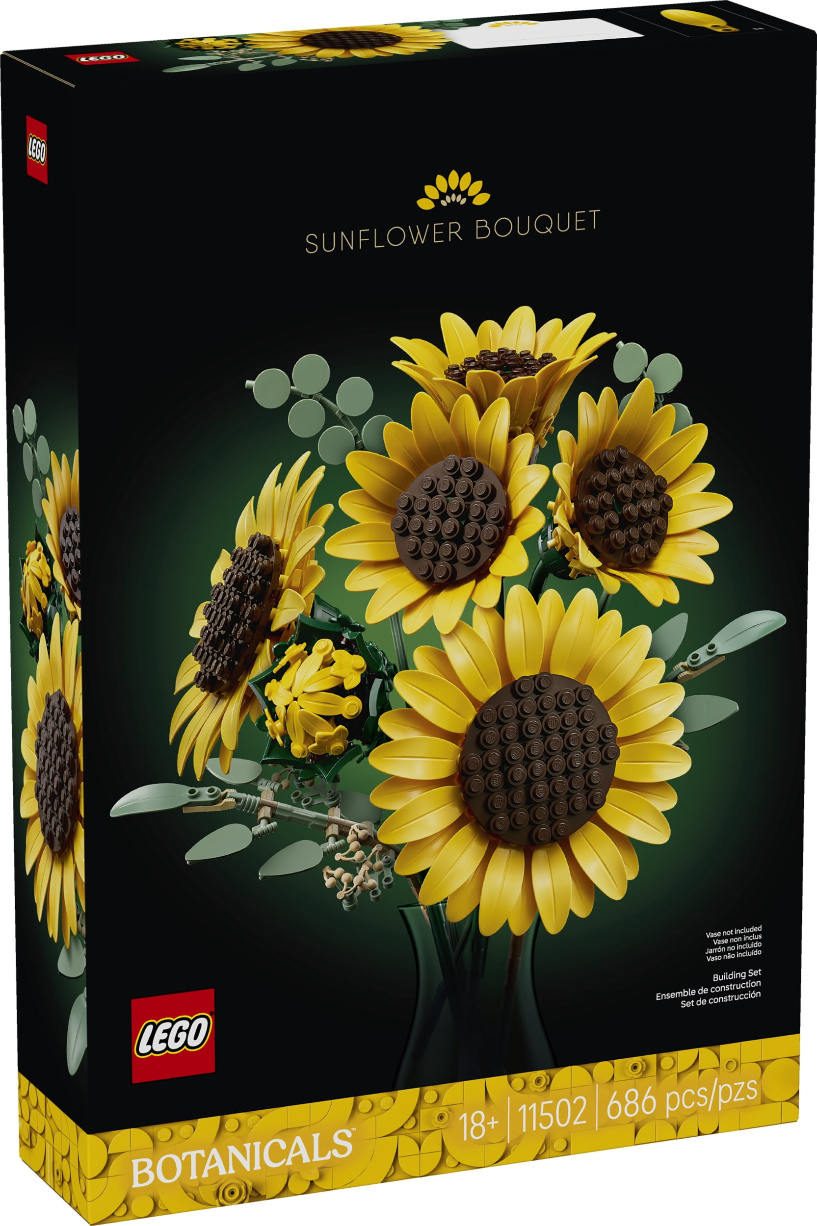LEGO Botanicals Le Bouquet de Tournesols, Ensemble Floral 11502