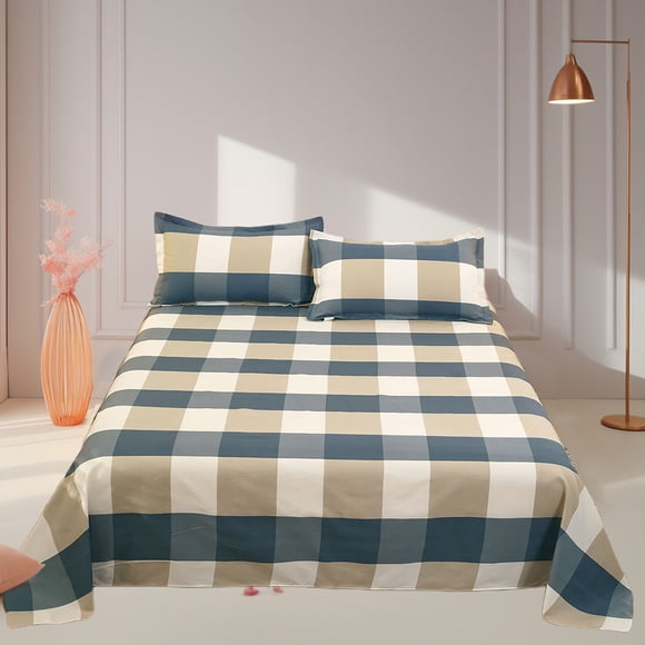 Tranfacy Home Textiles,Pillow Covers,3PCS Bedding Sets All Season Bedding Sheet Comforters Sets with Pillow Cases 3 Pcs Bed Set Down Sheet Set Shrinkage and Fade Resistants Easy