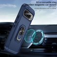 thumbnail image 2 of KOMI Case Compatible with Google Pixel 9 / 9 Pro with Magnetic Kickstand, Military Armor Heavy Duty Shockproof Anti-Fall Protective Case Cover for Men Women Green Pink, 2 of 5