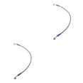 thumbnail image 4 of VONKY Motorcycle Brake Oil Hose Line Pipe Fitting Stainless Braided Steel Silver 45cm 2Set, 4 of 6