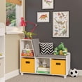 thumbnail image 3 of RiverRidge® Home Book Nook Collection Storage Bench with Cubbies in White for Kids with 2-Piece Taupe Bins, 3 of 4