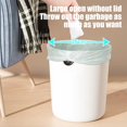 thumbnail image 4 of Leutsin Small Trash Can Wastebasket, Garbage Container Basket for Bathrooms, Trash Can with Lid, Detachable Trash Can Household Trash Can with Pressure Ring, 4 of 6