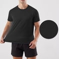 thumbnail image 2 of Besolor Mens Short Sleeve Shirts Summer Quick Dry Wicking Athletic Running Gym Workout Casual Basic Tee Tops, 2 of 7