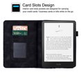 thumbnail image 2 of GSFY Case for All-new 7" Kindle Paperwhite 12th Gen 2024 & Kindle Colorsoft Signature Edition 2024, PU Leather Protective Smart Shell Flip Stand Cover with Card Slots Auto Sleep/Wake, Black, 2 of 7