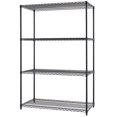 thumbnail image 2 of TRINITY 4-Tier NSF Black Shelving Rack, 2 of 5