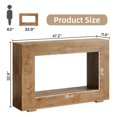 thumbnail image 2 of Fnova Farmhouse Console Table for Entryway, 47.2" Long Narrow Wood Entryway Table, Easy Assembly, Light Brown, 2 of 14