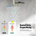 thumbnail image 4 of SR SUN RISE Brass 10 Inches Ceiling Mounted Shower System Brushed Nickel Bathroom Luxury Rain Mixer Shower Combo Set Ceiling Install Rainfall Shower Head System, 4 of 5