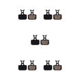 thumbnail image 2 of Baohd 1/2/3/5 10pair Lightweight Brake Pad For Wide Compatibility Durable Brake Pads JY-05C 5PCS, 2 of 6