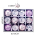 thumbnail image 2 of AMERTEER Mini Boules Suspendues en PVC Rouge Petits Ornements de Noël 12 Unités, 2 of 9