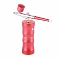 thumbnail image 2 of Makeup Airbrush Handheld Hydrate Moisturize Portable Facial Painting Airbrush for Cosmetic Red, 2 of 14
