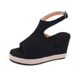 thumbnail image 2 of LSLJS Chaussures Compensées pour Femmes, Sandales Décontractées d'Été pour Dames et Femmes à Semelles Épaisses à Bout Ouvert, 2 of 9