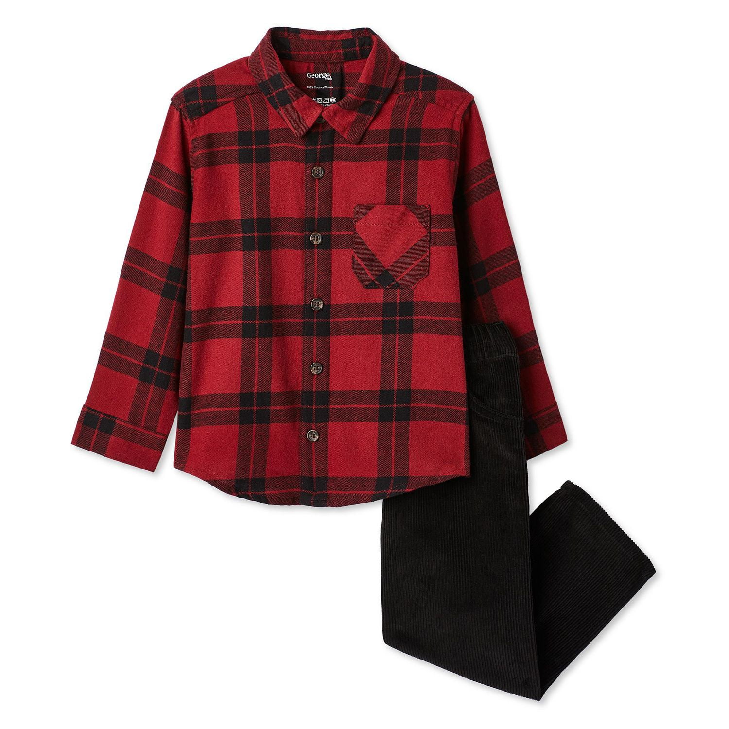 Ensemble 2&nbsp;pièces avec chemise George pour petits garçons