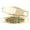 White | Laser Engraving, variant on MedicEngraved Yellow Gold Stainless Steel Custom Medical Alert Bracelet - 6mm Infinity Link