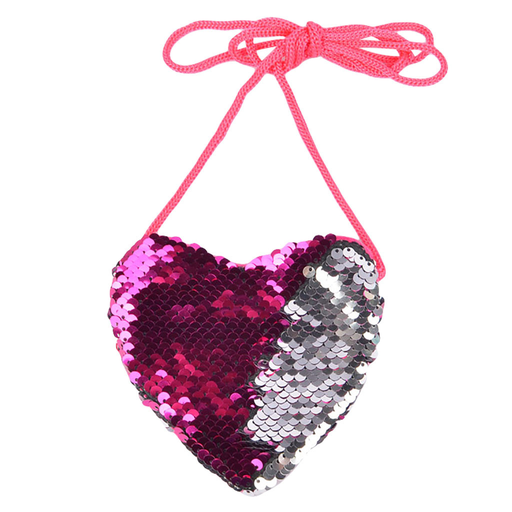 Jusqu'à 65 % de Réduction SMihono Mignon Sac à Main Porte-Monnaie Sirène Sequins pour Femmes Filles Mini Sac Messager