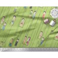 thumbnail image 3 of Soimoi Velvet Fabric Swing & Kids Human Figure Printed Craft Fabric by the Yard 58 Inch Wide, 3 of 5