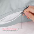 thumbnail image 2 of Unique Bargains Satin Pillowcase Zippered Silky Sateen, 2 of 9