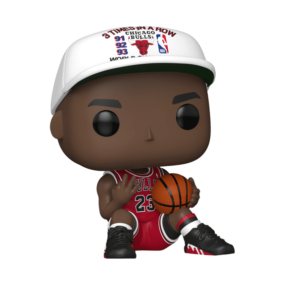 Funko Pop! NBA: Chicago Bulls - Michael Jordan 3 Times in a Row figurine en vinyle