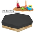 thumbnail image 4 of Sandbox Cover, Waterproof Outdoor  Sand Box Cover for Kids, Garden Sandbox  Cover Pool Cover with Drawstring for Sandpit Toys, Swimming Pool, Furniture, 4 of 7