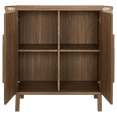 thumbnail image 4 of Bouclair Walnut Veneer Buffet with Two Doors, 4 of 9