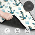 thumbnail image 3 of Lsque Ancres et Coquillages Imprimés Ensemble de 4 Tapis de Sol, Doublures en Caoutchouc Résistantes, Design Antidérapant, Protection Automobile Toutes Saisons, Véhicules, Voitures, Camions et SUV, 3 of 7