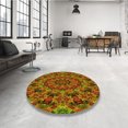 thumbnail image 4 of Ahgly Company Tapis d'Intérieur Rectangulaire Transitionnel Lavable à la Machine, Rouge Tomate, 2 Pieds x 4 Pieds, 4 of 7