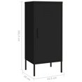 thumbnail image 4 of vidaXL Armoire de Rangement Noire 42,5x35x101,5 cm Acier, 4 of 5