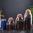 thumbnail image 4 of Storage Bottle Anti-deform Durable Waterproof Cork Stopper Bean Sugar Glass Jar for Coffee, 4 of 8
