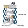 thumbnail image 3 of Kcavykas Clearance Sales Home Storage Organiser Shoe Rack Shoe Rack Storage Organizer with 4 Tiers Metal Shelves for Bedroom Closet Entry Dorm Room, 3 of 8