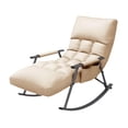 thumbnail image 1 of simhoa Rocking Chair Adjustable Backrest Casual Armchair for Bedroom Camping Office Beige, 1 of 8